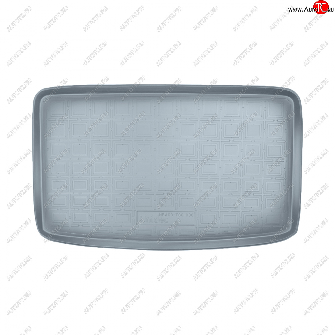 1 579 р. Коврик багажника Norplast Unidec (7 мест разложенный 3-й ряд)  Seat Alhambra  7N (2010-2020) (серый)