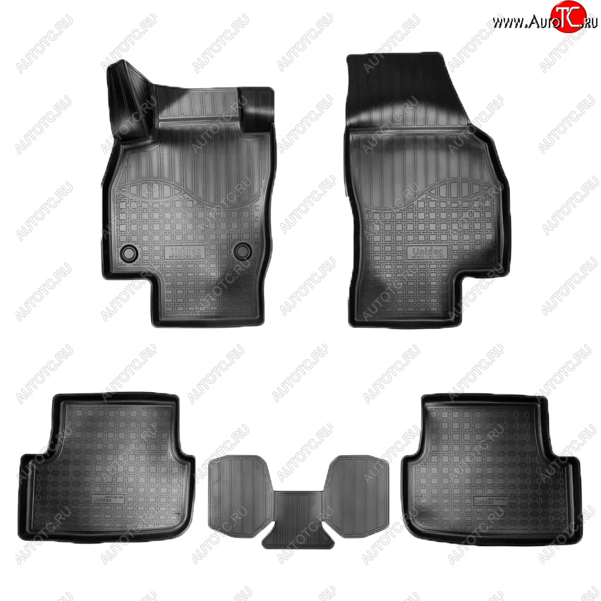 1 869 р. Коврики салона Norplast Seat Arona (2017-2024) (Цвет: черный)
