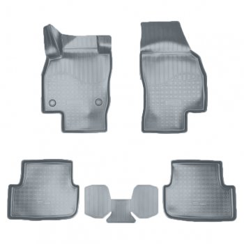 2 189 р. Коврики салона Norplast  Seat Arona (2017-2024) (Цвет: серый). Увеличить фотографию 1