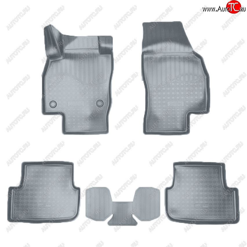 2 189 р. Коврики салона Norplast  Seat Arona (2017-2024) (Цвет: серый)