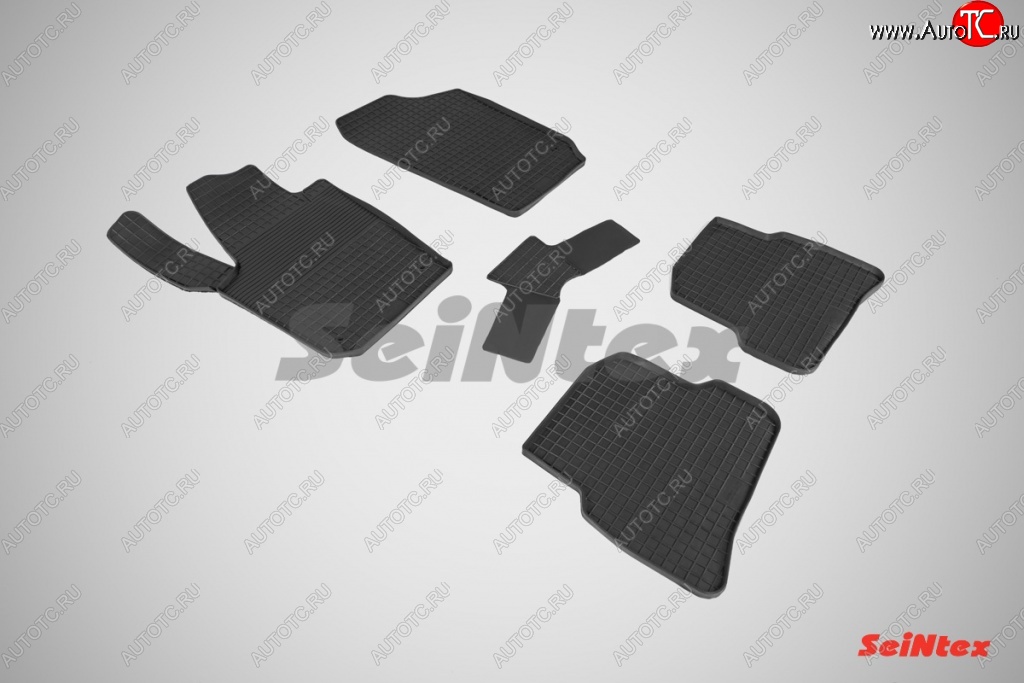 4 499 р. Износостойкие резиновые коврики в салон Сетка Seintex  Seat Ibiza ( 6J,6P универсал,  6J хэтчбэк 5 дв.) (2008-2012)