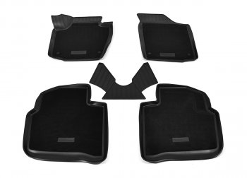 3 299 р. Комбинированые коврики салона Unidec (полиуретан с текстильным покрытием)  Seat Toledo  седан (2011-2018). Увеличить фотографию 1