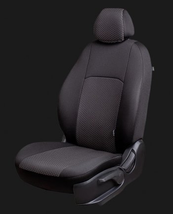 Чехлы сидений Lord Autofashion Дублин (жаккард, 60/40, раздельное заднее сиденье, 2П+1Г-образ. подголовника) Chevrolet Cruze седан J300 (2009-2012)  (Серый, стежок серый)