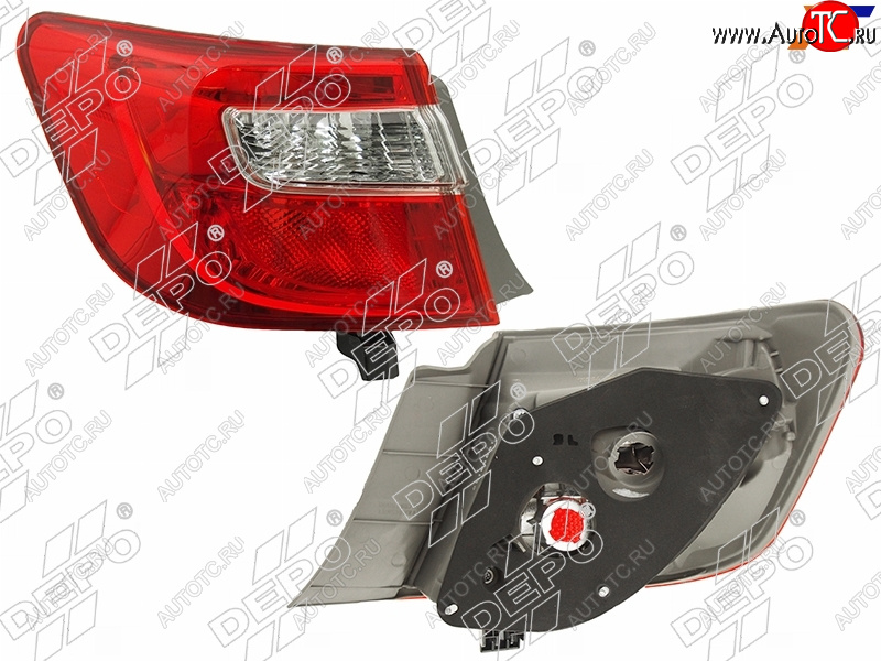 5 999 р. Левый фонарь задний DEPO Toyota Camry XV50 дорестайлинг (2011-2014)