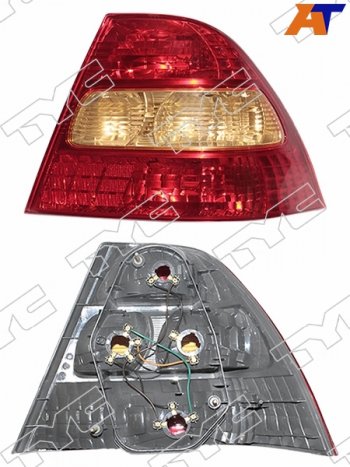 4 569 р. Левый фонарь задний TYC Toyota Corolla E120 седан дорестайлинг (2000-2004). Увеличить фотографию 1