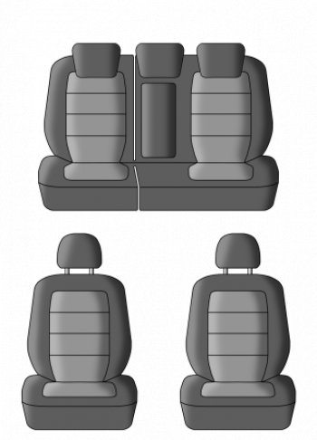 3 899 р. Чехлы сидений (жаккард, 60/40, раздельное заднее сиденье и спинка, подлокотник, 2П+1Г-образ. подголовника) Lord Autofashion Дублин  Mitsubishi Outlander  XL (2005-2013) (Чёрный, Ёж красный). Увеличить фотографию 3
