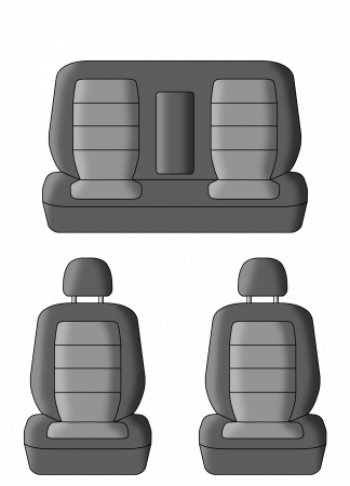 6 649 р. Чехлы сидений (жаккард, цельная задняя спинка, 2 горба) Lord Autofashion Дублин  Nissan Almera Classic  седан (2006-2013) (Чёрный, Ёж белый). Увеличить фотографию 3