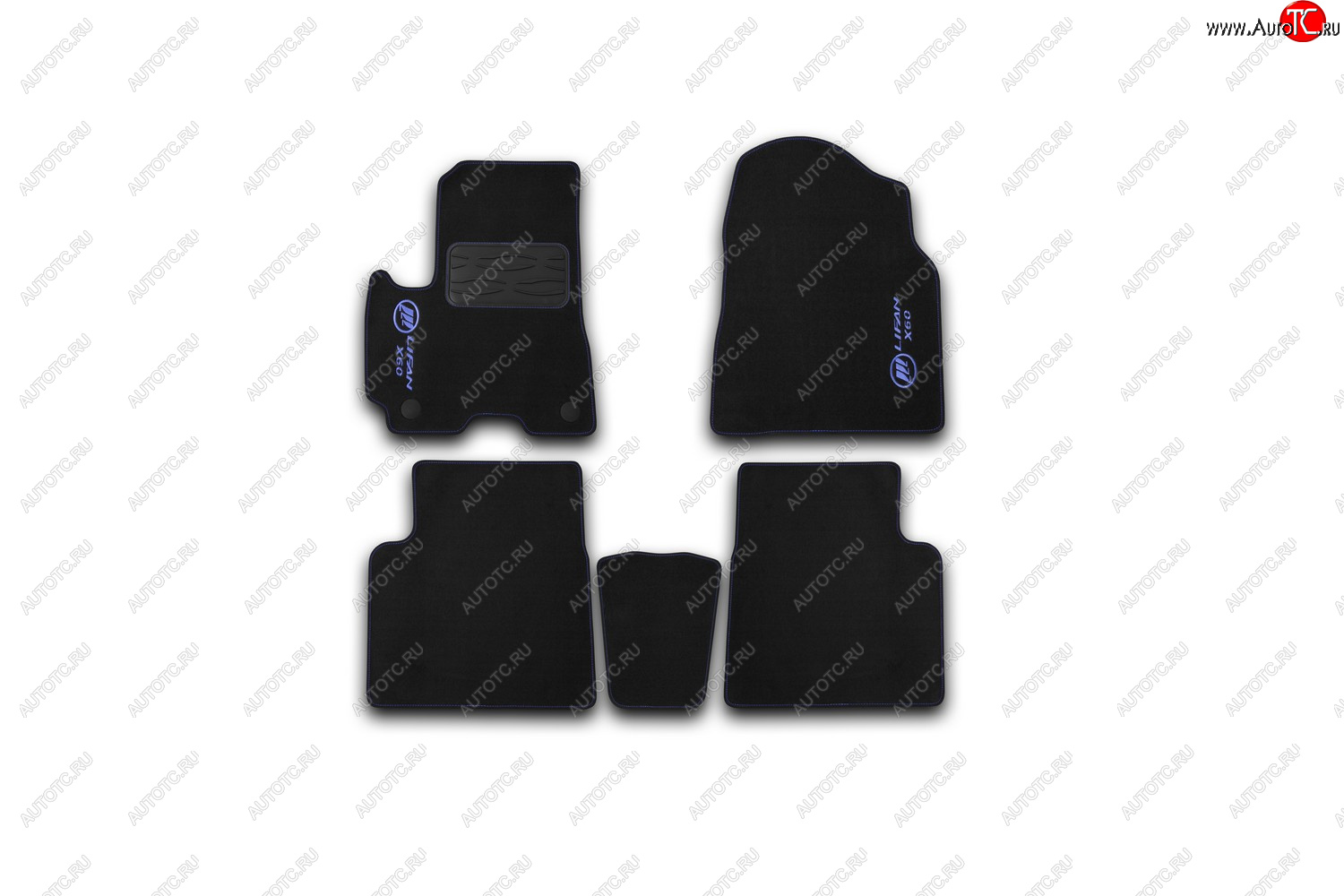 3 479 р. Комплект ковриков в салон (чёрные, текстиль) LIFAN Lifan X60 1-ый рестайлинг (2015-2016)