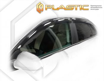 2 079 р. Дефлектора окон CA-Plastic  Volkswagen Jetta  A5 (2005-2011) (Classic полупрозрачный, Без хром. молдинга). Увеличить фотографию 1