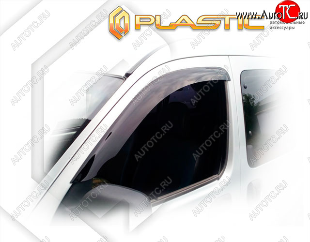 1 899 р. Ветровики дверей CA-Plastic Renault Kangoo KC рестайлинг (2003-2007) (Classic полупрозрачный, Без хром. молдинга)
