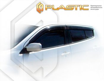 Дефлектора окон CA-Plastic  Toyota Will Vs  XE120 (2001-2004) (Classic полупрозрачный, Без хром. молдинга)Цена: 1 789 р.. Увеличить фотографию 1