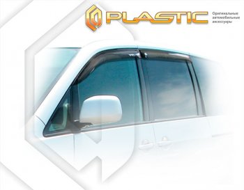 2 179 р. Ветровики дверей CA-Plastic  Toyota Voxy  минивэн (2001-2007) (Classic полупрозрачный, без хром. молдинга). Увеличить фотографию 1