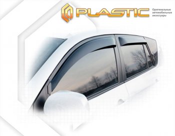 Дефлектора окон CA-Plastic  Toyota RAV4  XA30 (2009-2010) (Classic полупрозрачный, Без хром. молдинга, Крепление только на скотч)Цена: 1 699 р.. Увеличить фотографию 1