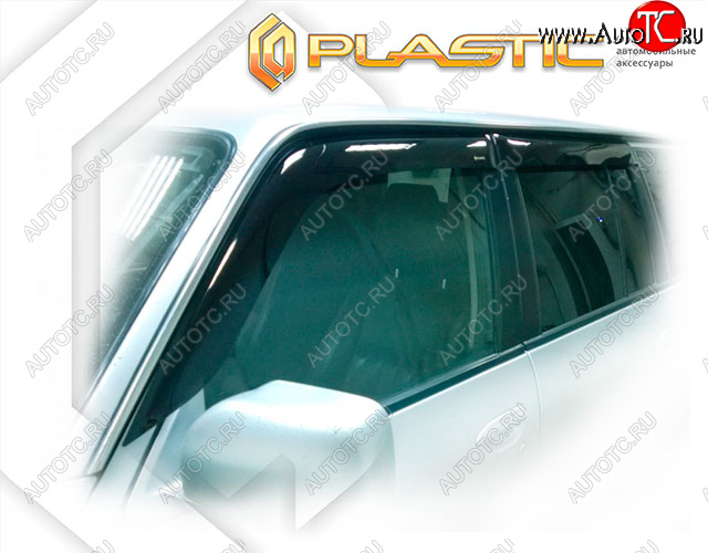 2 259 р. Ветровики дверей CA-Plastic Nissan Patrol 5 Y61 дорестайлинг (1997-2001) (Classic полупрозрачный, Без хром. молдинга)