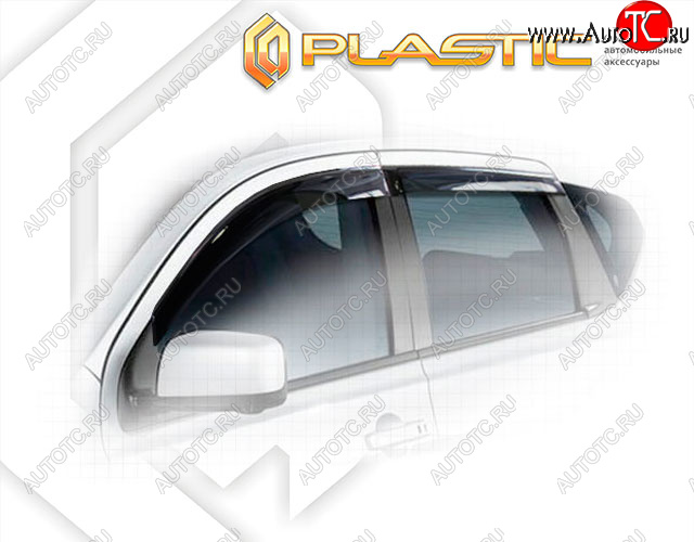 1 839 р. Ветровики дверей CA-Plastic  Nissan Dualis (2007-2014) (Classic полупрозрачный, Без хром. молдинга, Крепление на скотч)