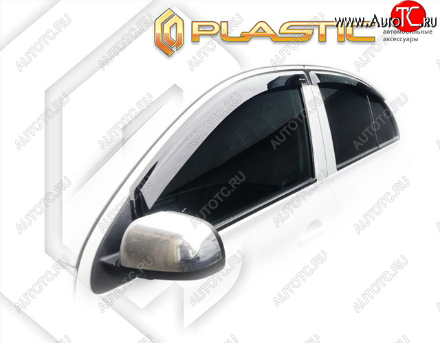 2 079 р. Дефлектора окон CA-Plastic  Nissan March  4 K13,NK13 (2010-2024) (Classic полупрозрачный)