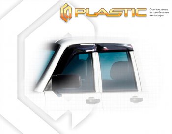 Дефлектора окон CA-Plastic  Уаз Патриот  23632 (2008-2014) (Classic полупрозрачный, Без хром. молдинга)Цена: 1 789 р.. Увеличить фотографию 1