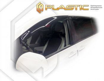 2 169 р. Дефлектора окон CA-Plastic Toyota Sienna XL30 дорестайлинг (2010-2017) (Classic полупрозрачный, Без хром. молдинга). Увеличить фотографию 1