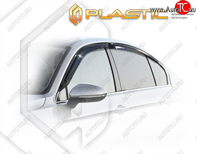 1 989 р. Дефлектора окон CA-Plastic  Volkswagen Passat  B8 (2015-2019) (Classic полупрозрачный)