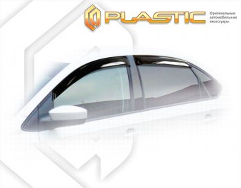 1 989 р. Дефлектора окон CA-Plastic Volkswagen Polo 5 хэтчбек рестайлинг (2015-2020) (Classic полупрозрачный). Увеличить фотографию 1