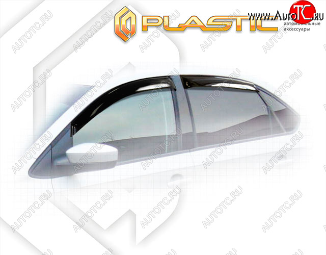 1 989 р. Дефлектора окон CA-Plastic  Volkswagen Polo  5 (2015-2020) (Classic полупрозрачный)