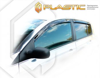 Дефлектора окон CA-Plastic Renault Megane хэтчбэк 5 дв.  дорестайлинг (2002-2006)  (Classic полупрозрачный)