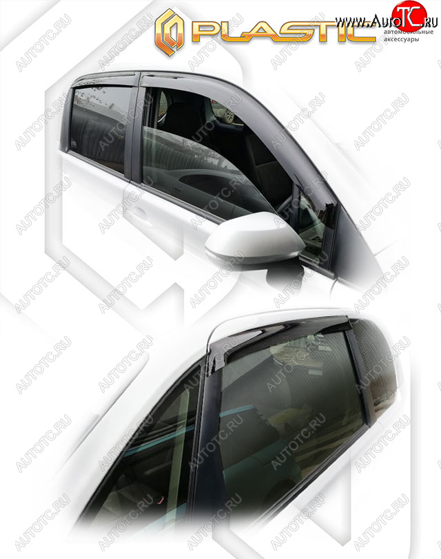 1 899 р. Ветровики дверей CA-Plastic  Toyota Spade  NP140 (2012-2020) (Classic полупрозрачный)