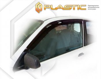 1 899 р. Ветровики дверей CA-Plastic  Mitsubishi Minica  H4 (1998-2011) (Classic полупрозрачный, Без хром. молдинга). Увеличить фотографию 1