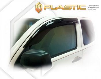 1 989 р. Дефлектора окон CA-Plastic  Toyota Tacoma  PickUp RegularCab (2004-2011) (Classic полупрозрачный, Без хром. молдинга). Увеличить фотографию 1