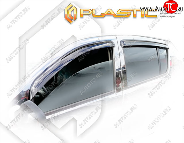 Ветровики дверей CA-Plastic  Renault Sandero Stepway  (BS) (2010-2014) (Classic полупрозрачный, Без хром. молдинга)Цена: 1 699 р.