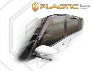 1 999 р. Дефлектора окон CA-Plastic Nissan Serena C27 минивэн дорестайлинг (2016-2019) (Classic полупрозрачный). Увеличить фотографию 1