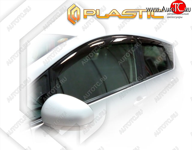 1 899 р. Ветровики дверей CA-Plastic  Toyota Verso S  P120 (2010-2015) (Classic полупрозрачный)