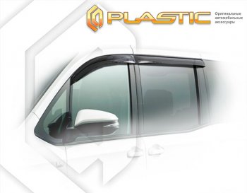 2 169 р. Дефлектора окон CA-Plastic  Toyota Voxy  минивэн (2014-2017) (Classic полупрозрачный, Без хром. молдинга). Увеличить фотографию 1