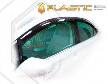 2 079 р. Дефлектора окон CA-Plastic  Toyota Sai (2009-2013) (Classic полупрозрачный, Без хром. молдинга). Увеличить фотографию 1