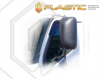2 079 р. Дефлектора окон (с 2018 года, широкая кабина) CA-Plastic  Hino 300 (2010-2024) (Classic полупрозрачный). Увеличить фотографию 1