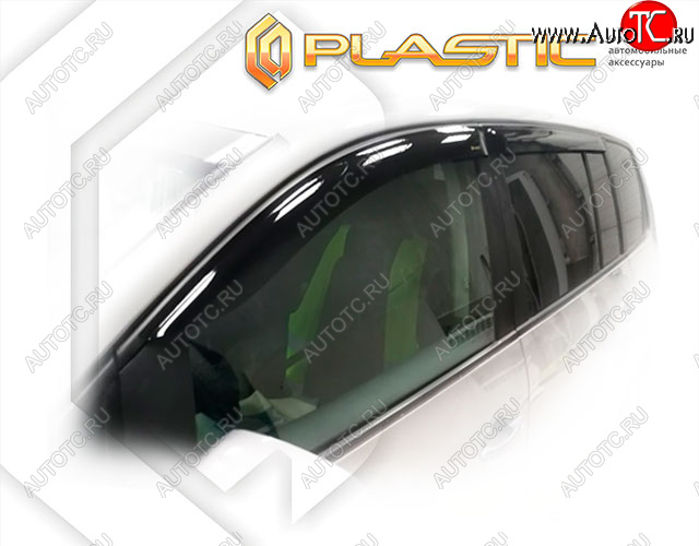 2 169 р. Дефлектора окон CA-Plastic  Volkswagen Touran  1T (2006-2010) (Classic полупрозрачный, Без хром. молдинга)