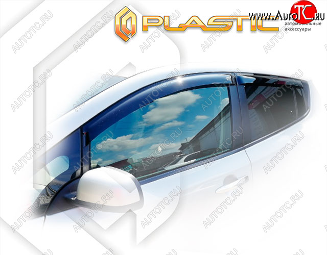 1 989 р. Дефлектора окон CA-Plastic Nissan Leaf 1 (ZE0) (2009-2017) (Classic полупрозрачный)