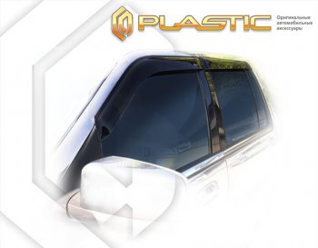 1 839 р. Ветровики дверей CA-Plastic  Lincoln Navigator  2 (2003-2006) (Classic полупрозрачный, Без хром. молдинга). Увеличить фотографию 1