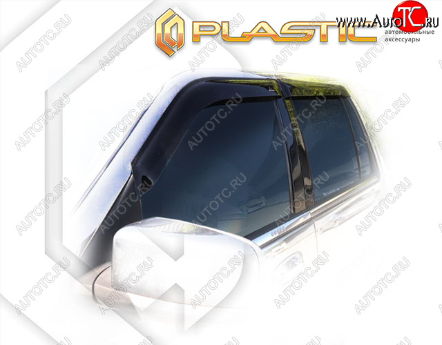 1 839 р. Ветровики дверей CA-Plastic  Lincoln Navigator  2 (2003-2006) (Classic полупрозрачный, Без хром. молдинга)