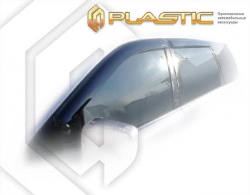 2 169 р. Ветровики дверей CA-Plastic  Mitsubishi Space Wagon  N94W (1998-2005) (Classic полупрозрачный, Без хром. молдинга). Увеличить фотографию 1