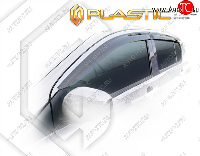 1 999 р. Ветровики дверей CA-Plastic  Subaru Pleo Plus  LA300F, LA310F (2012-2017) (Classic полупрозрачный)