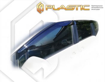 2 169 р. Дефлектора окон CA-Plastic  Toyota Sienta  XP170 (2015-2024) (Classic полупрозрачный, Без хром. молдинга). Увеличить фотографию 1