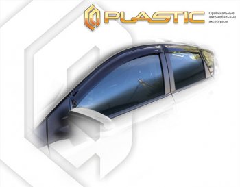 1 989 р. Дефлектора окон CA-Plastic  Toyota Auris  E180 (2012-2018) (Classic полупрозрачный, Без хром. молдинга). Увеличить фотографию 1
