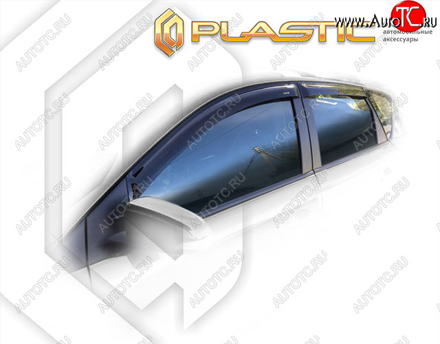 1 989 р. Дефлектора окон CA-Plastic  Toyota Auris  E180 (2012-2018) (Classic полупрозрачный, Без хром. молдинга)