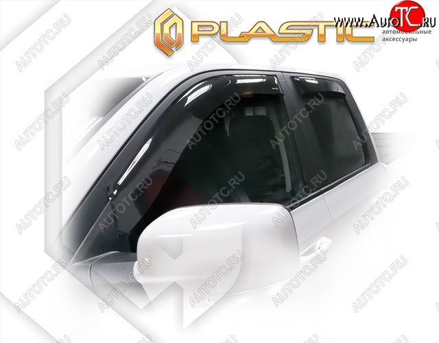 1 899 р. Ветровики дверей (Quad Cab) CA-Plastic  Dodge Ram  DJ, DS (2008-2012) (Classic полупрозрачный, без хром. молдинга)