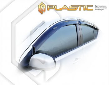 2 169 р. Дефлектора окон CA-Plastic  Nissan Latio  N17 (2014-2016) (Classic полупрозрачный). Увеличить фотографию 1