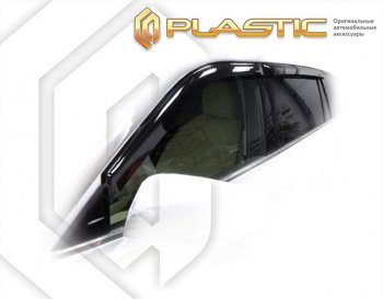 1 839 р. Дефлектора окон CA-Plastic  Toyota Highlander  XU70 (2020-2024) (Classic полупрозрачный). Увеличить фотографию 1