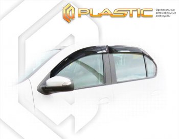 2 059 р. Дефлектора окон CA-Plastic  Renault Logan  2 (2018-2024) (Classic полупрозрачный). Увеличить фотографию 1