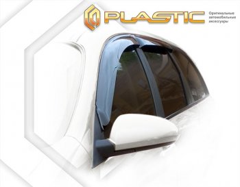 2 079 р. Дефлектора окон CA-Plastic  Nissan Primera  3 универсал (2002-2008) (Classic полупрозрачный, Без хром. молдинга). Увеличить фотографию 1