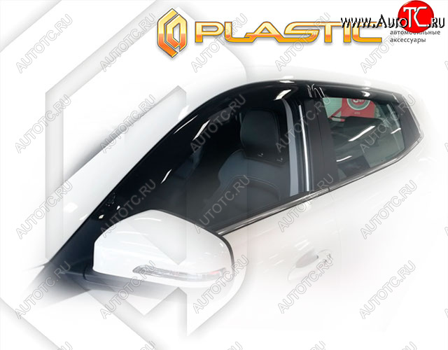 2 079 р. Ветровики дверей CA-Plastic  Chery Tiggo 4 Pro (2021-2024) (Classic полупрозрачный)